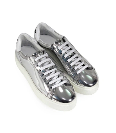 Shop Dsquared2 New Tennis Mirror Silver Sneaker