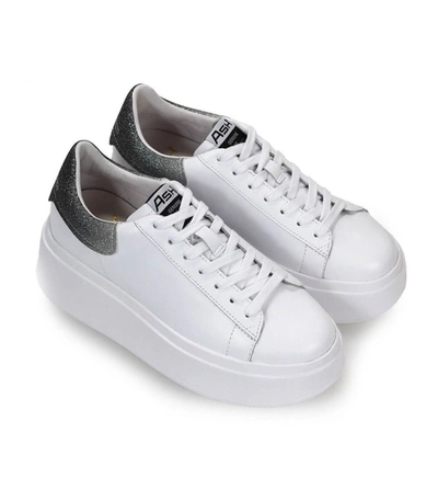 Shop Ash Moby White Silver Sneaker