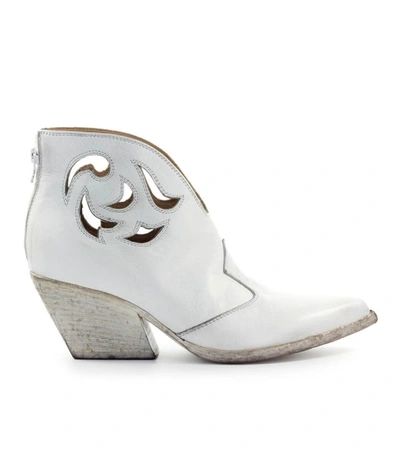 Shop Elena Iachi Light Brown Texan Ankle Boot In Leather