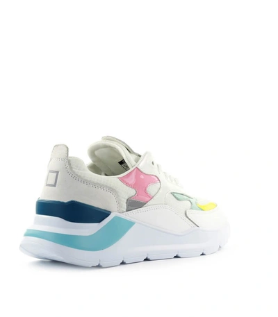 Shop D.a.t.e. Fuga Netki White Multicolor Sneaker
