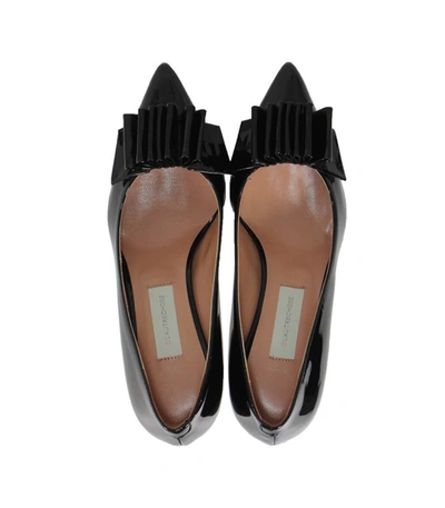 Shop L'autre Chose Black Patent Leather Court Shoes With Bow