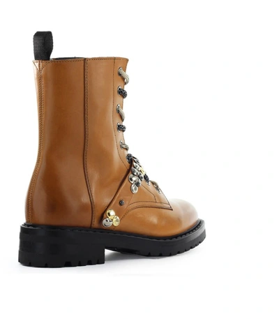 Shop Barracuda Camel Combat Boot In Leather