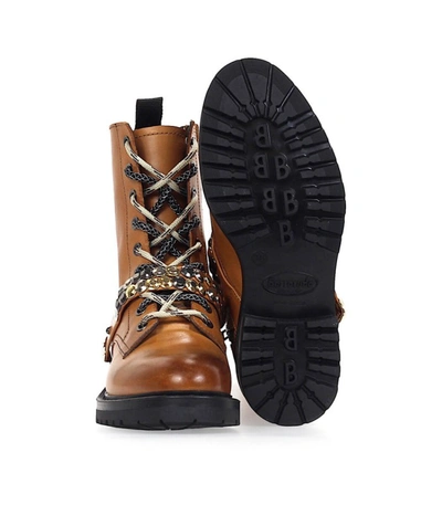 Shop Barracuda Camel Combat Boot In Leather