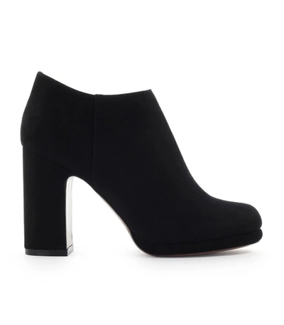 Shop L'autre Chose Black Suède Heel Ankle Boot