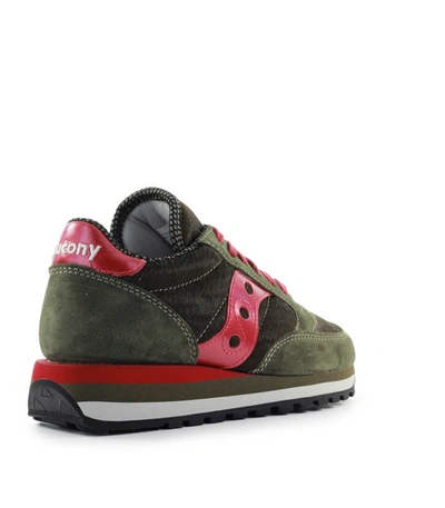 Saucony Jazz Triple Ponyskin Green Raspberry Sneaker | ModeSens