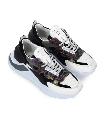 Shop Date D.a.t.e Fuga Python Black Grey Sneaker