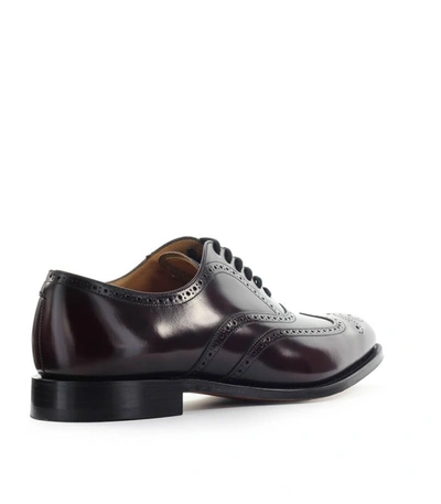 Shop Church's Berlin Burgundy Polishbinder Oxford Lace-up In Red