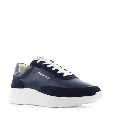 Shop Filling Pieces Moda Jet Runner Blue Sneaker