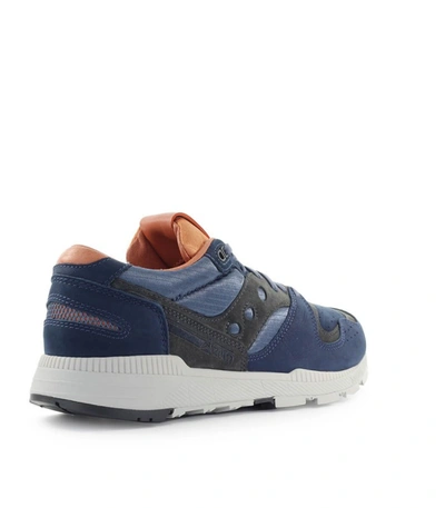 Saucony Azura Navy Blu Brown Sneaker In Blue | ModeSens