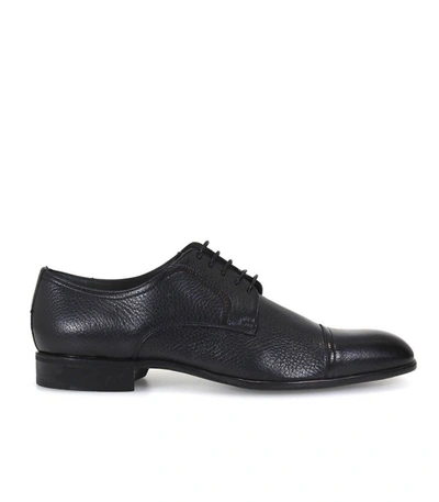 Shop Moreschi Dark Blue Derby Lace Up