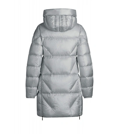 Shop Parajumpers Janet Light Grey Padded Coat