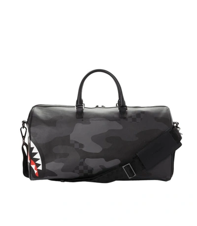Shop Sprayground 3 Am Black Camo Duffle Bag