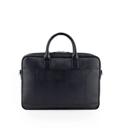 Shop Emporio Armani Black Briefcase With Logo