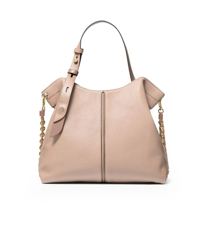 Shop Michael Kors Downtown Astor Pink Shopping Bag
