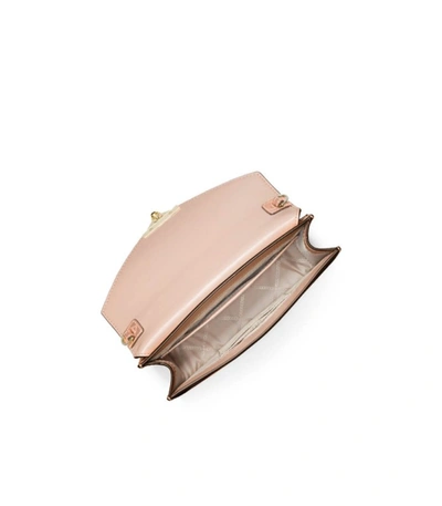 Shop Michael Kors Grace Metallic Pink Crossbody Bag