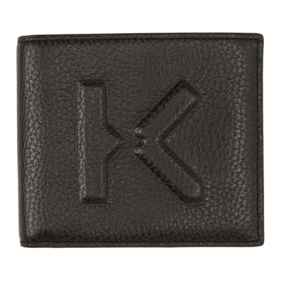 Shop Kenzo Black Imprint Wallet In 99 Black