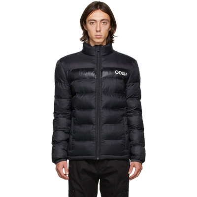 Hugo Boss Men's Balto Slim-fit Quilted Logo-print Puffer Jacket In 1 Black  | ModeSens