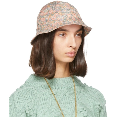Shop Gucci Pink Liberty London Edition Floral Bucket Hat