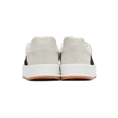 Shop Palm Angels Off-white Snow Low Top Sneakers In White/black