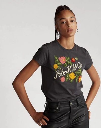 Shop Polo Ralph Lauren T-shirts In Lead