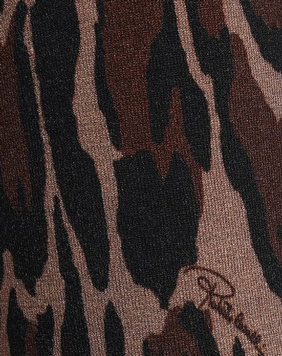 Shop Roberto Cavalli Woman Pants Dark Brown Size 6 Wool, Polyamide, Elastane