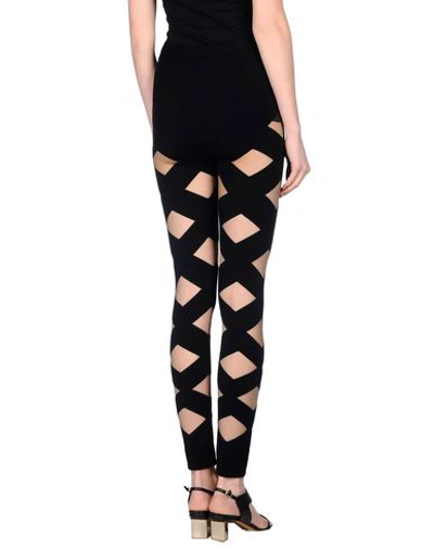 Shop Balmain Leggings In Black