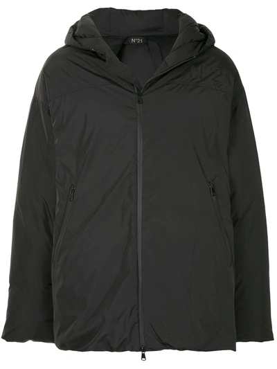 Shop N°21 Short Padded Jacket In Black