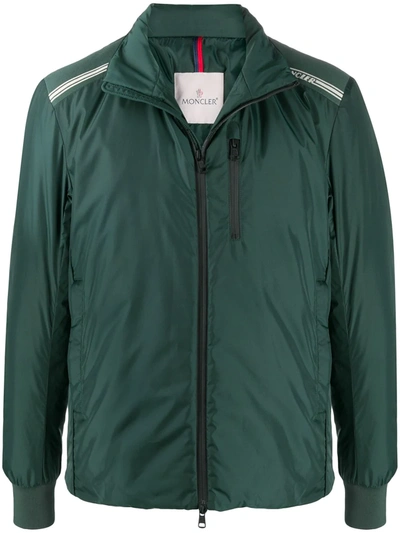Shop Moncler Queyron Padded Jacket In Green