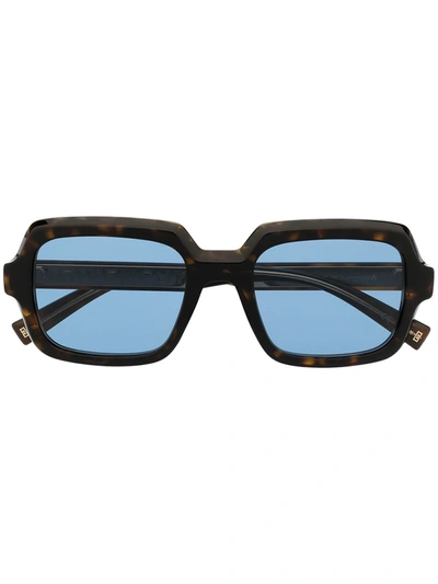 Shop Givenchy Oversized Sunglasses In Brown