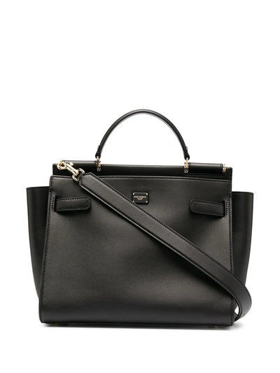 Shop Dolce & Gabbana Sicily 62 Shoulder Bag In Black