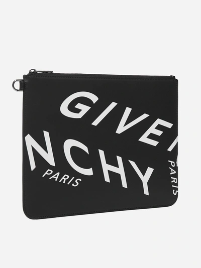 Shop Givenchy Logo Leather Pouch