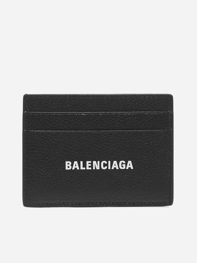 Shop Balenciaga Cash Leather Card Holder
