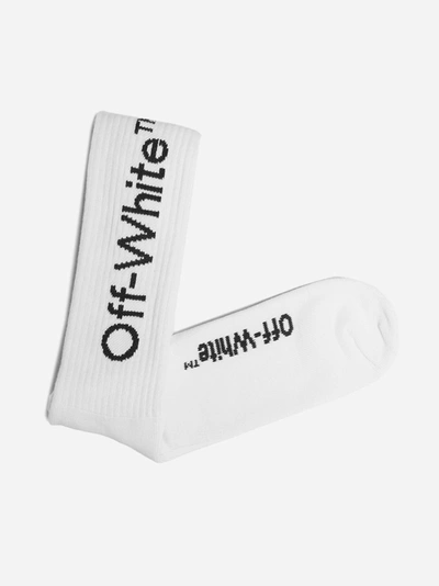 Shop Off-white Arrows Logo Stretch Cotton Socks