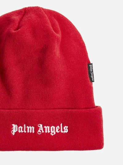 Shop Palm Angels Berretto In Lana Con Logo