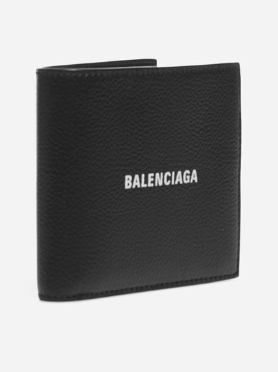 Shop Balenciaga Cash Leather Bifold Wallet