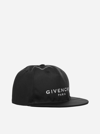 Shop Givenchy Cotton Blend Baseball Hat With Logo
