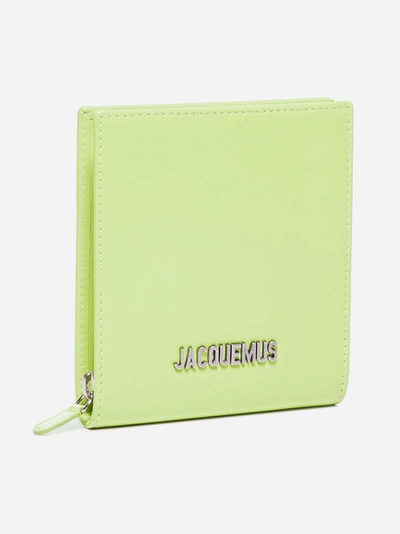 Shop Jacquemus Gadjo Logo Calfskin Shoulder Wallet