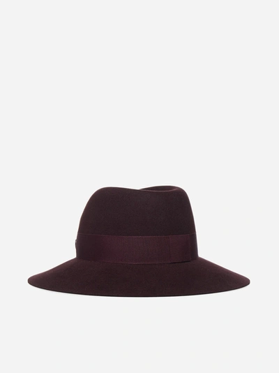 Shop Maison Michel Virginie Felt Fedora Hat