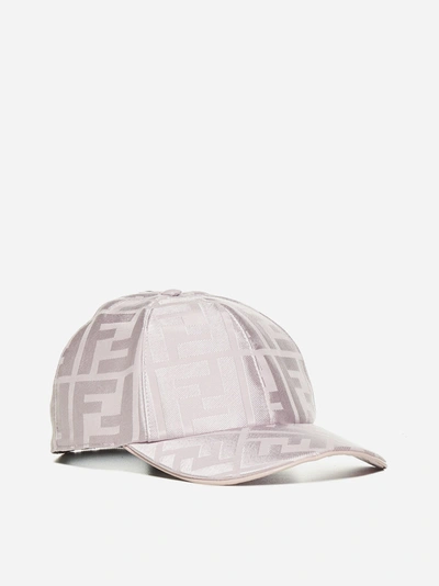 Shop Fendi Cappello Da Baseball In Jacquard Di Seta Con Logo Ff