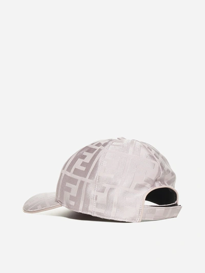 Shop Fendi Cappello Da Baseball In Jacquard Di Seta Con Logo Ff