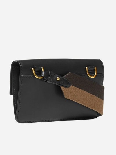 Shop Fendi Flat Baguette Leather Bag