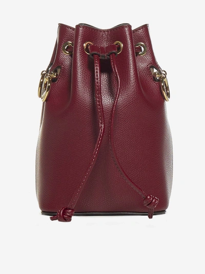 Shop Fendi Mon Tresor Mini Leather Bucket Bag