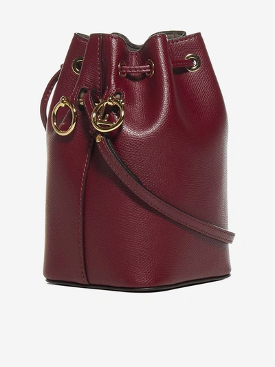 Shop Fendi Mon Tresor Mini Leather Bucket Bag