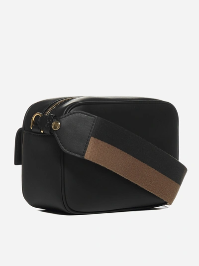 Shop Fendi Logo Leather Camera Bag
