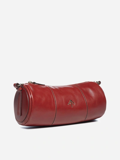 Shop Manu Atelier Borsa Cylinder In Pelle A Tracolla