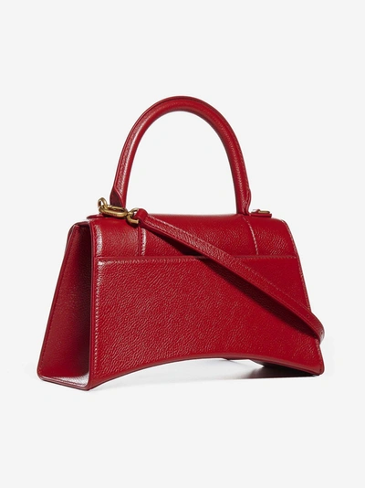 Shop Balenciaga Hourglass S Leather Bag