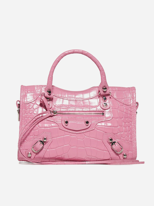 balenciaga pink mini city