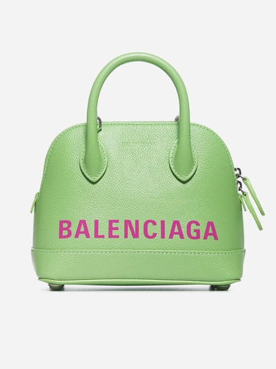 Shop Balenciaga Xxs Ville Leather Top Handle Bag