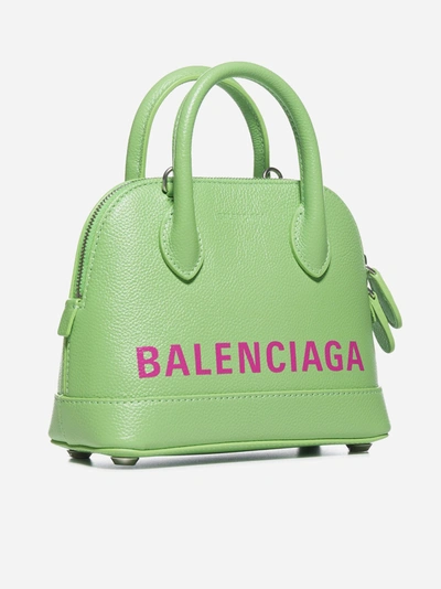 Shop Balenciaga Xxs Ville Leather Top Handle Bag