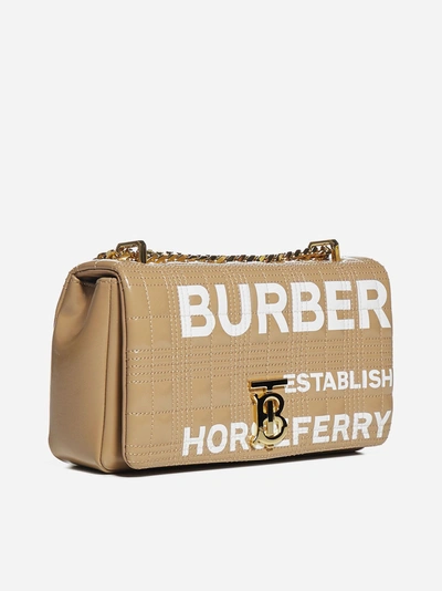 Shop Burberry Borsa Lola In Pelle Trapuntata Check Con Logo